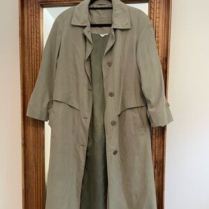 Full length trench coat